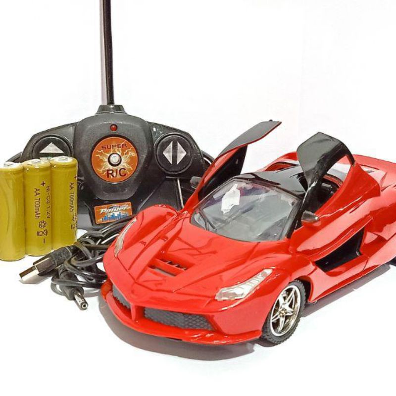 Mobil remote control Lamborghini buka pintu charger modern team