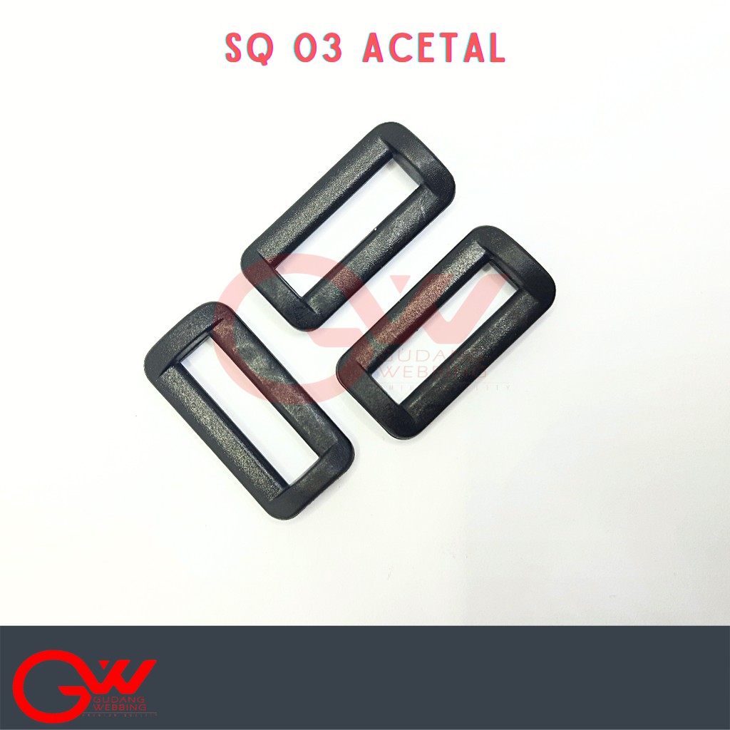 RIng Kotak / Ring Plastik / Ring SQ-03 2,5cm Acetal Qis
