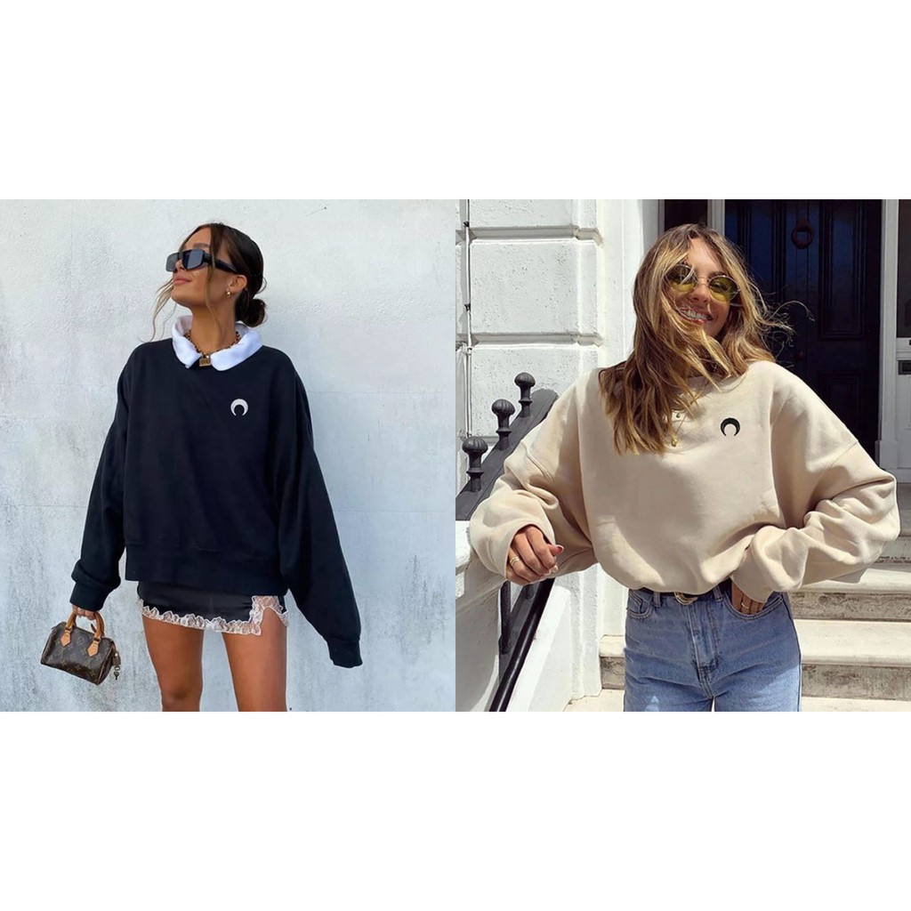 HOT ITEM❤️ MINIMALIST OVERSIZE SWEATER OBLONG BAHAN FLEECE MINIMALIS-1