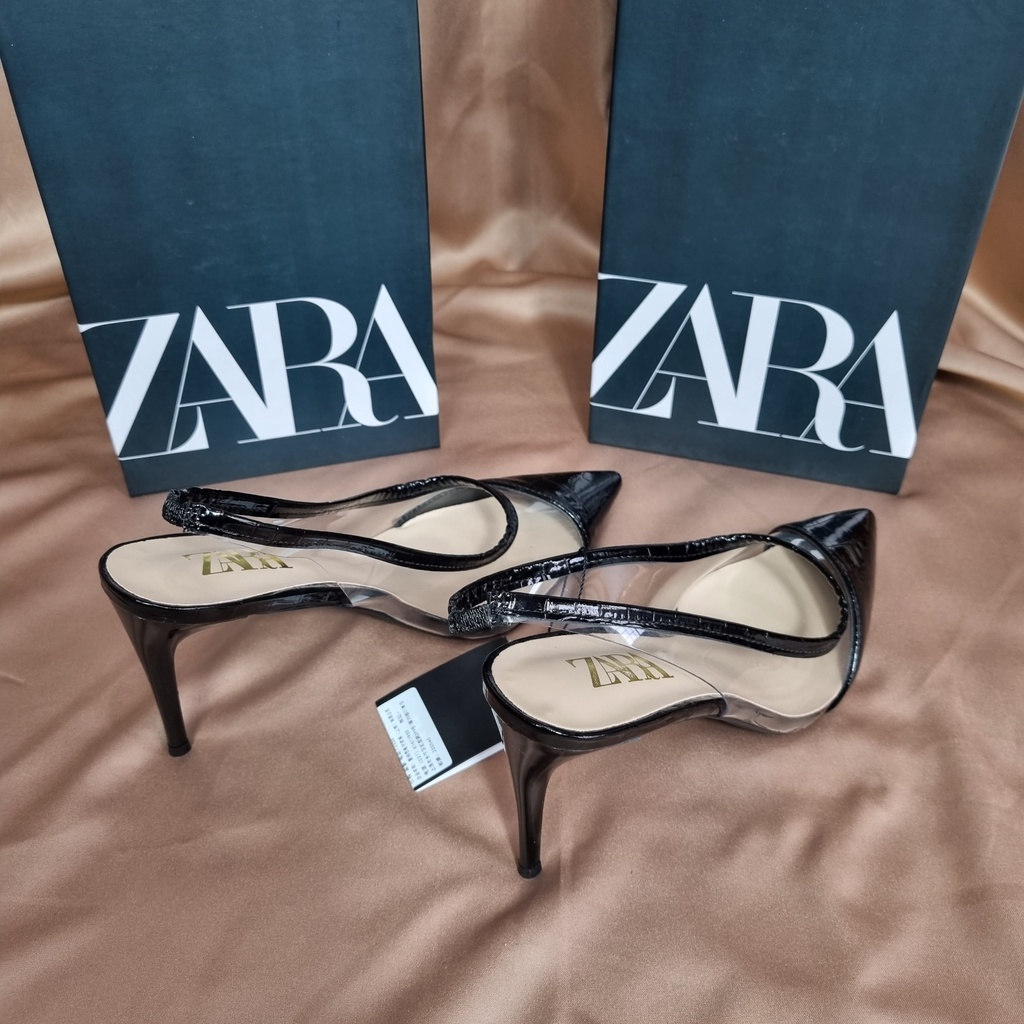 SEPATU ZR WANITA VINLY SLINGBACK HIGH HEELS