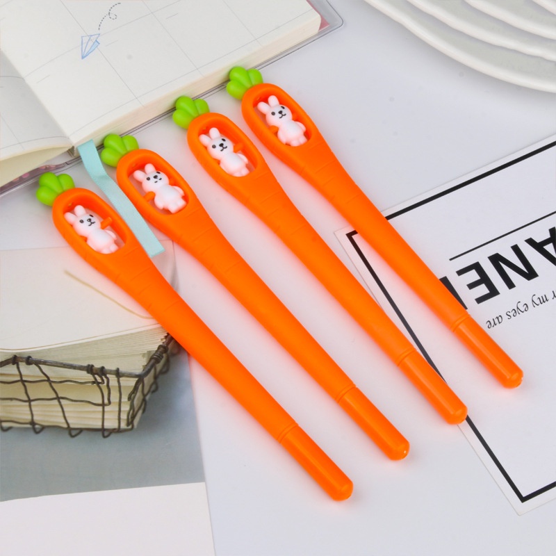 

COD 1 LUSIN PULPEN GEL MOTIF CARROT/PULPEN AIR BENTUK WORTEL LUCU PGS