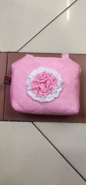 MUKENA PONCO PREMIUM PINK KOMBI PUTIH