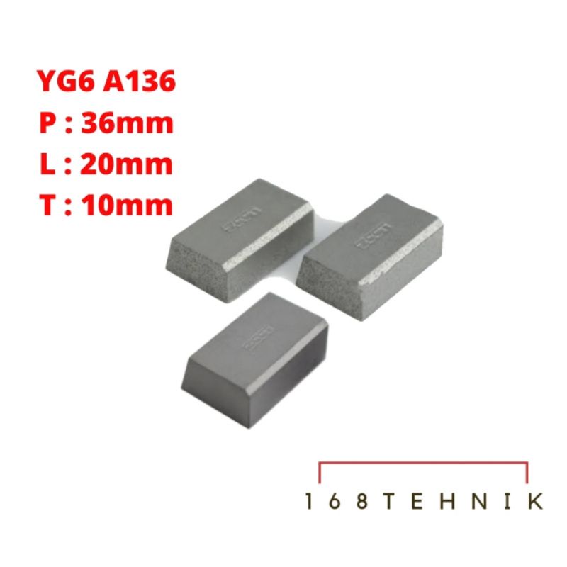 MATA WIDIA A136 CEMENTED CARBIDE YG6 A136 / BETEL WIDIA YG-6 A136 Pcs / BUBUT WIDIA / PAHAT WIDIA / 