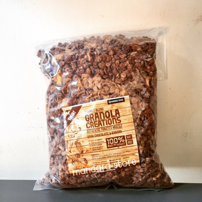 

Granola Creations Dark Chocolate & Banana (Gourmet Blend) 1kg