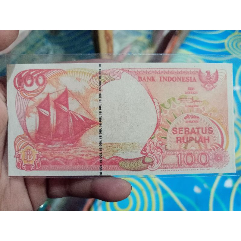 100 perahu layar tahun 1991 imp 1991 watermark Garuda UKA UKA bukan asli