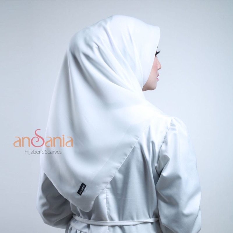 jilbab sinar glamour by Ansania-Putih