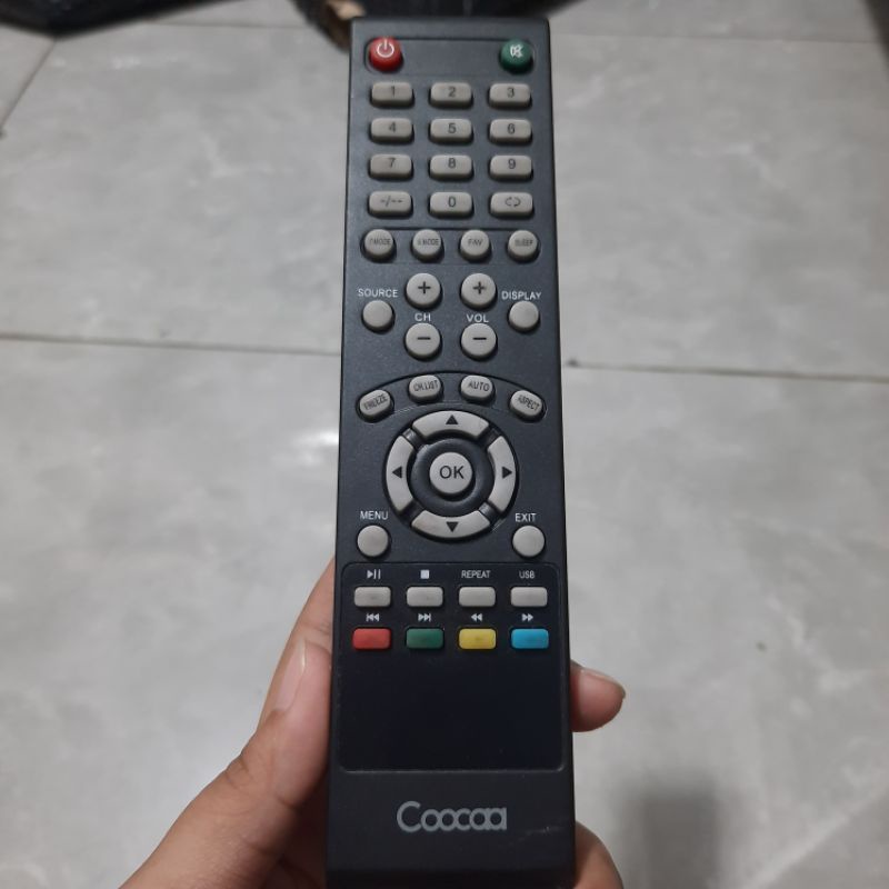 REMOTE REMOT TV COOCAA LED LCD HITAM ORIGINAL ASLI