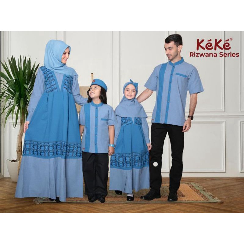 KEKE RIZWANA ODYSSEY BLUE SARIMBIT SERIES
