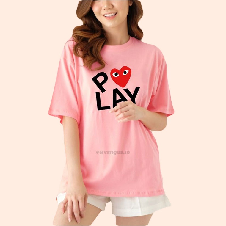 MYSTIQUE.ID - BAJU KAOS PLAYHEART AESTHETIC UNTUK KELUARGA DAN COUPLE