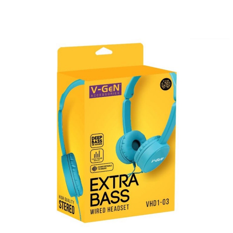 [DZS] HEADPHONE HEADSET EARPHONE V-GEN VGEN VHD1-03 EXTRA XTRA BASS HETSET