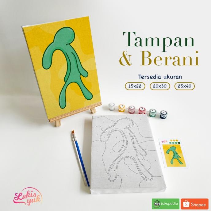 

Tampan dan Berani (Squidward) - Paint by Numbers Kit - by LukisYuk