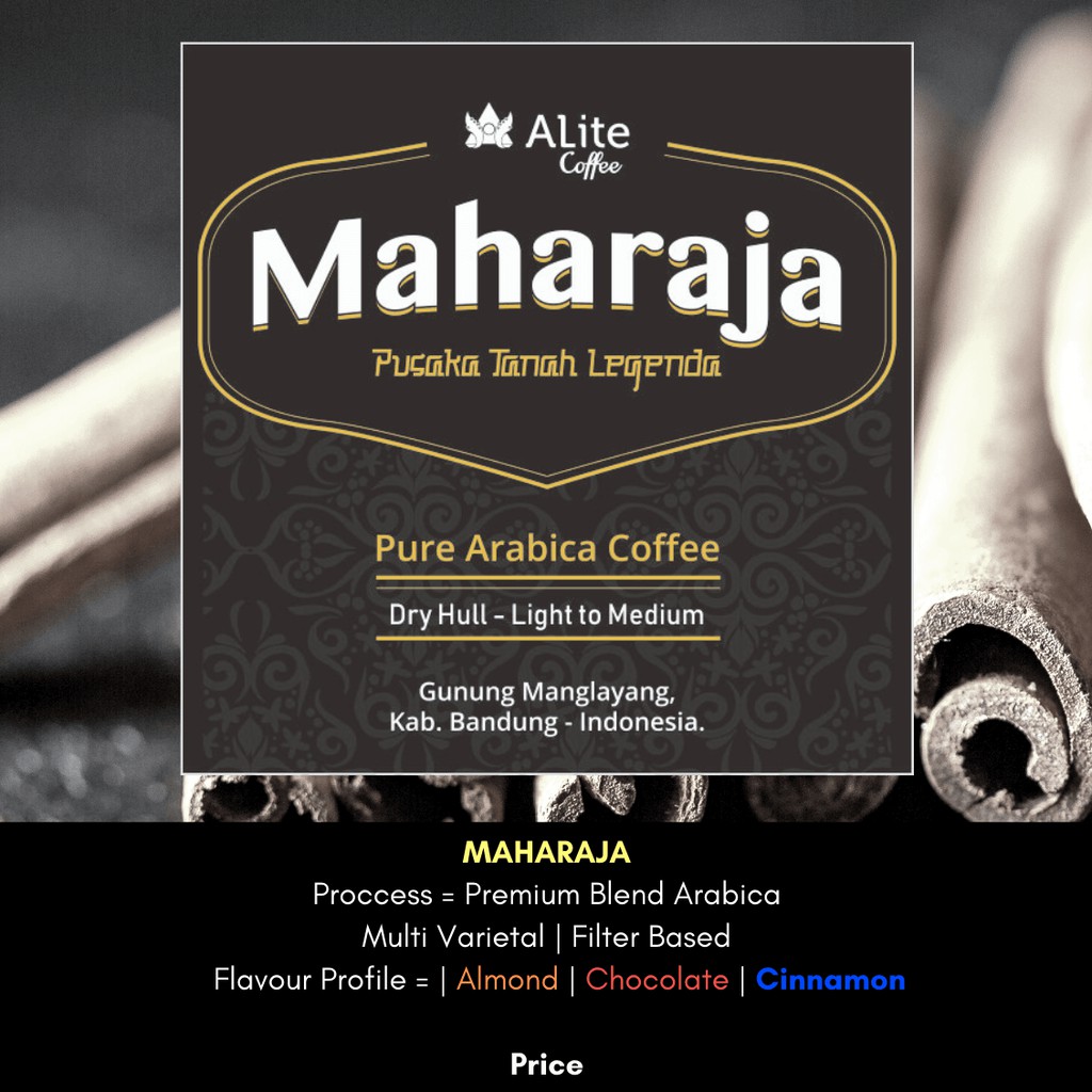 

Kopi Palasari Pouch Premium Blend Fullwash & Honey 125 gram Maharaja | ALite Coffee