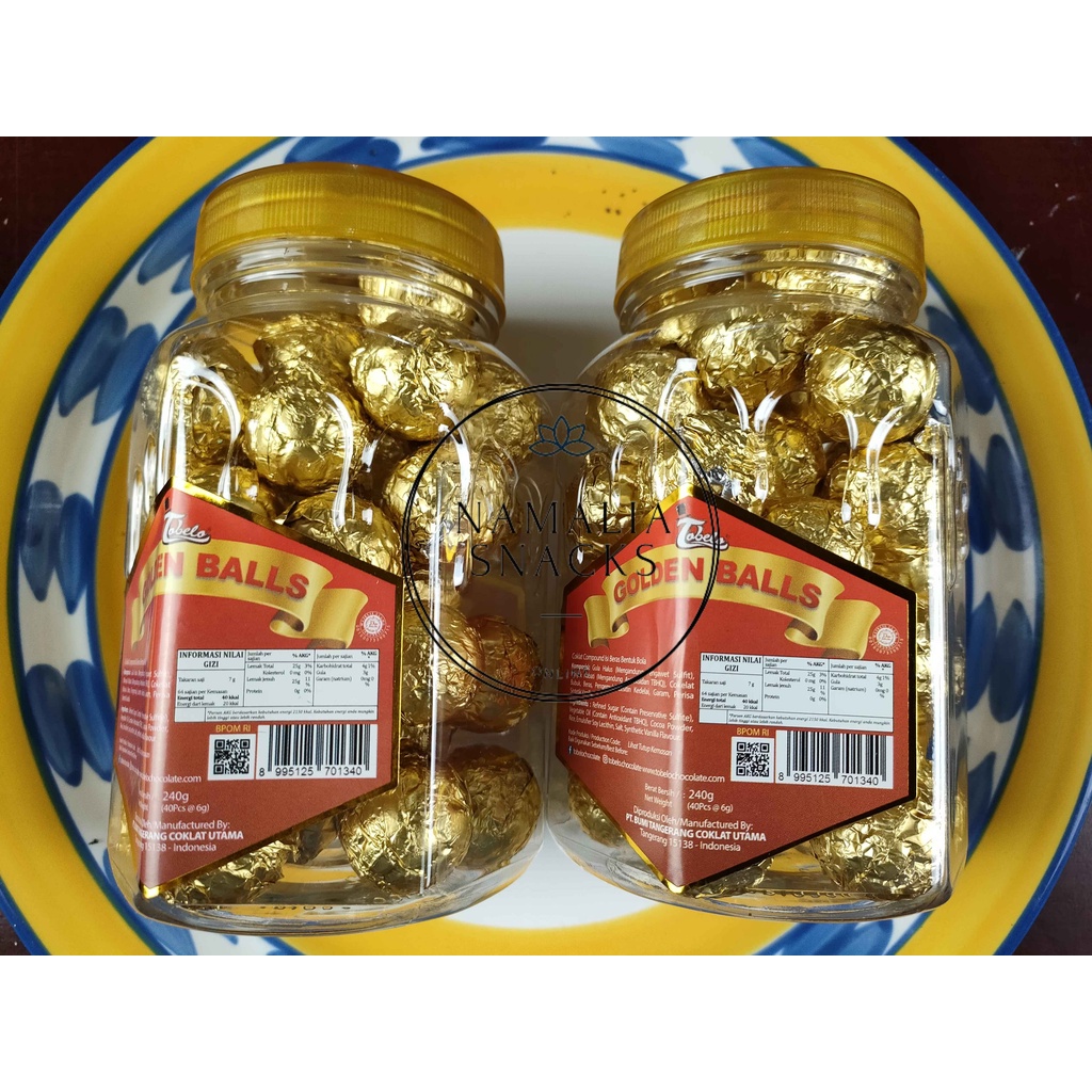 

COKELAT GOLDEN BALLS ISI 40pcs / COKELAT GOLDEN BALLS MERK TOBELO