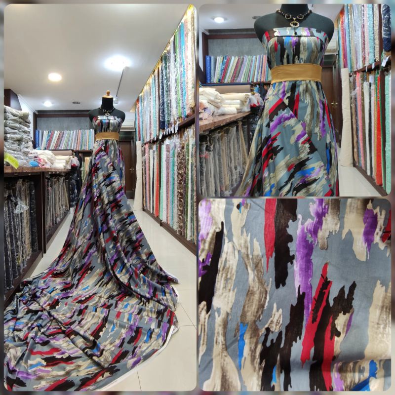 Kain Katun Jepang Motif Abstrak Picasso
