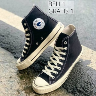 Sepatu Ventela Ethnic high Black Natural Original 100%