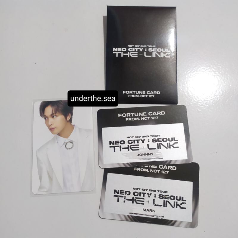 (Unsealed) PC Photocard Haechan konsep scratch card Johnny Mark fortune the link scratch