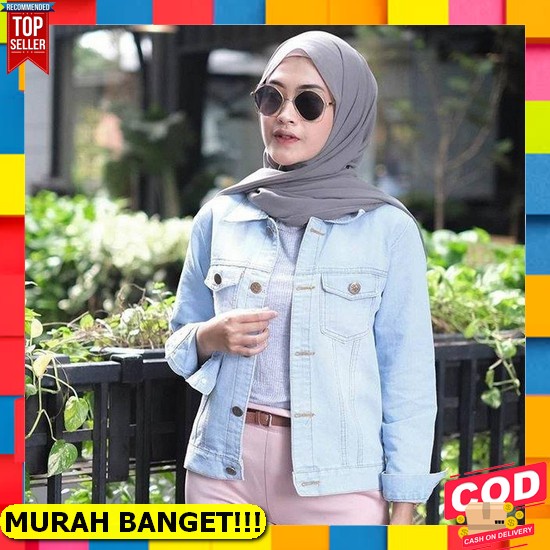 Produk Terbaru/Jeans!!!Jaket Hoodie Jeans Import Wanita Jaket Jeans Lvd Kode 8585