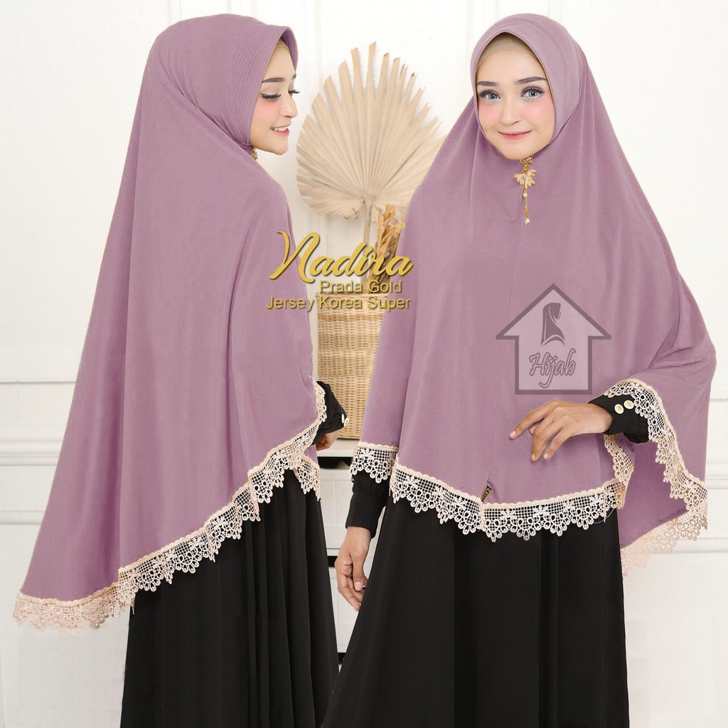 Jilbab Instan Jersey Jumbo Renda Nadira Jilbab Bergo termurah  RUMAH HIJA'B-4