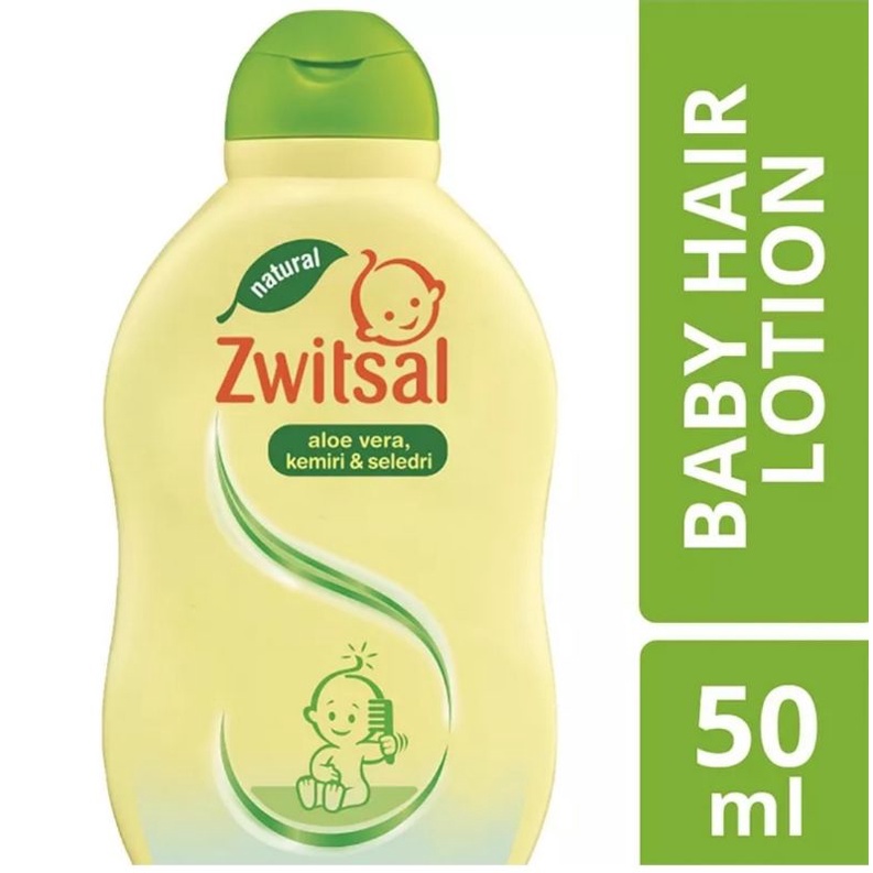 ZWITSAL Natural Baby Hair Lotion Aloe Vera, Kemiri &amp; Seledri 200ml