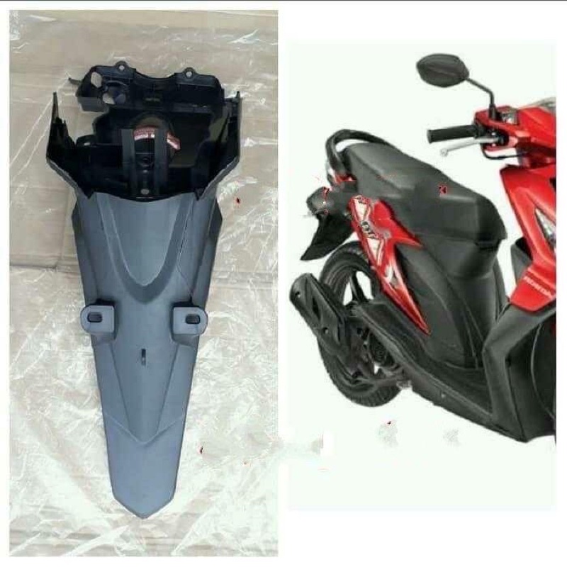 SPAKBOR BELAKANG Ekor REAR FENDER RR BEAT  Karburator Karbu 2008 2009 2010 2011 2012 80110KVY960 ORIGINAL