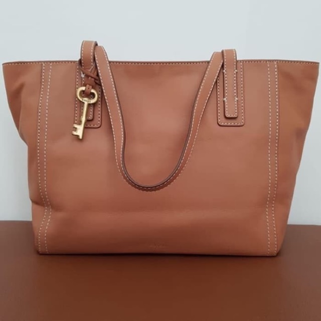 tas kulit fossil emma shopper tote bag original