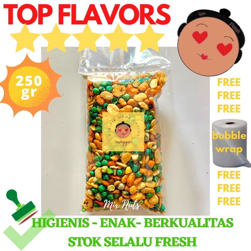 

KACANG CAMPUR MIX 5 MACAM KORO POLONG HIJAU TEPUNG PANG PANG