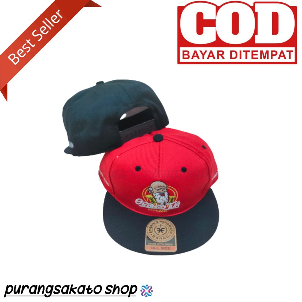 Topi hip hop snapback bordir ORANG TUA_PURANGSAKATO SHOP