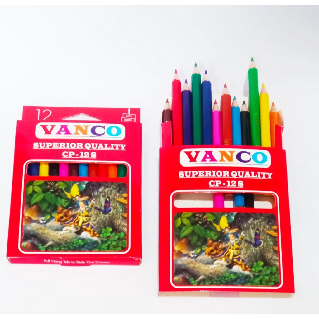 

Pensil warna Vanco 12 pendek / Colour Pencil 12 Vanco Small