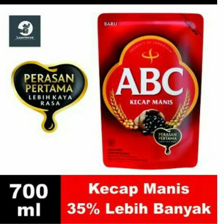 

Kecap manis ABC, refil 700 ml, lebih hemat.