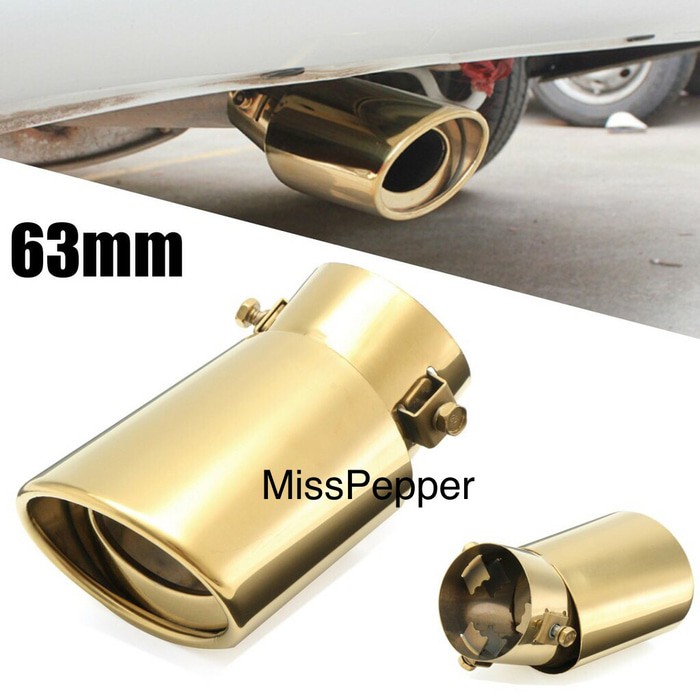 muffler tip ujung knalpot gold titanium