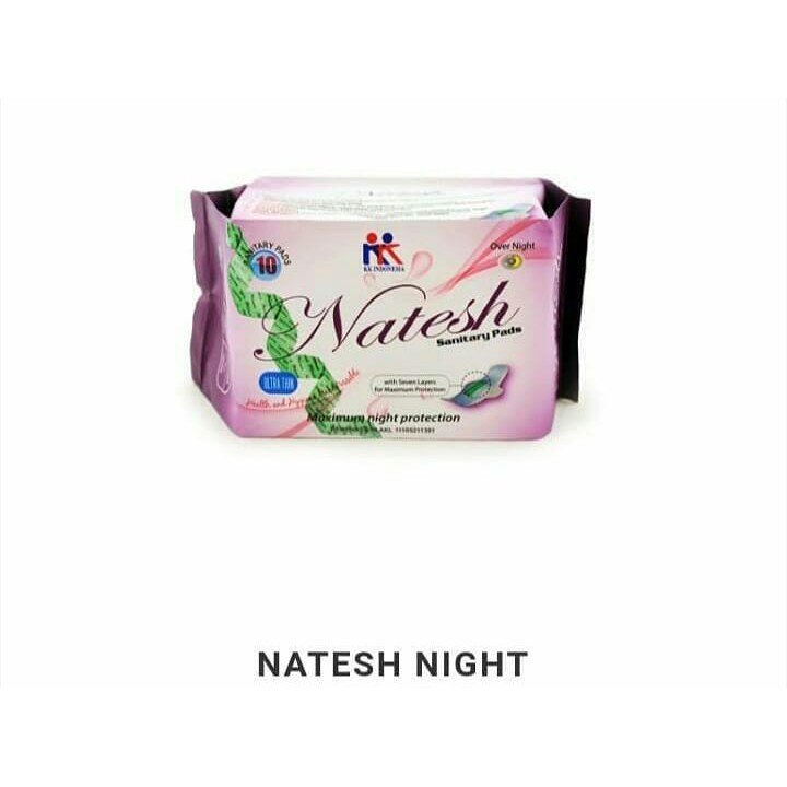 natesh night pembalut herbal, murah