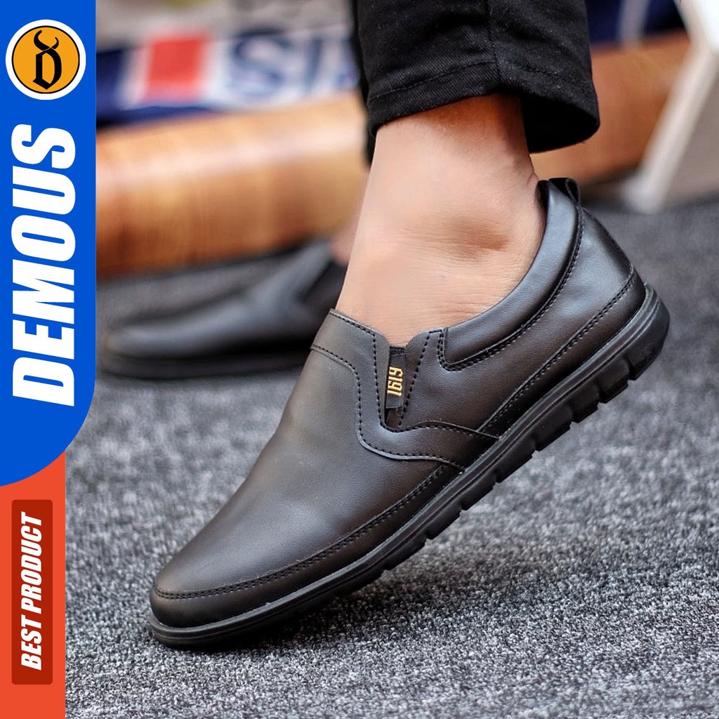 DEMOUS Majinbu - Sepatu Slip On Pria Casual