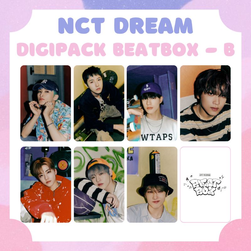 [NCT DREAM] PHOTOCARD BEATBOX NCT DREAM MARK RENJUN JENO HAECHAN JAEMIN CHENLE JISUNG‼️BACA DESKRIPSI‼️