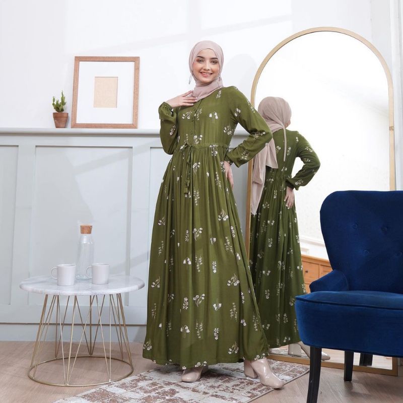 TERMURAH MAHIRA DRESS HUSNA SERUT MAXY