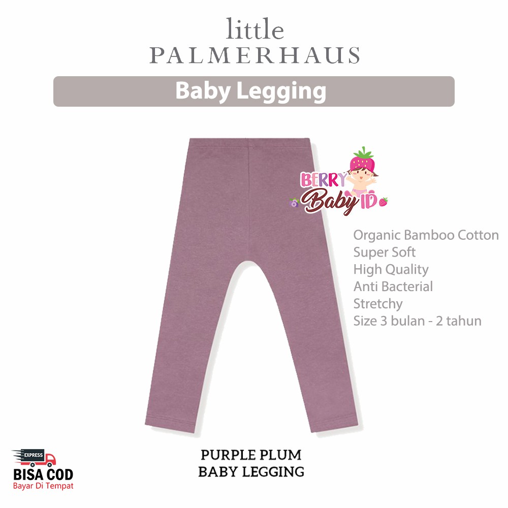 Little Palmerhaus Baby Legging Celana Panjang Bayi Katun Premium 3 bulan - 2 tahun Berry Mart