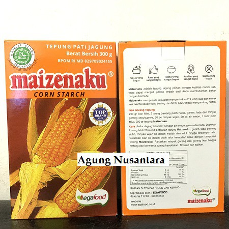 

Tepung Maizenaku Corn Strach, Tepung Jagung 300 gr