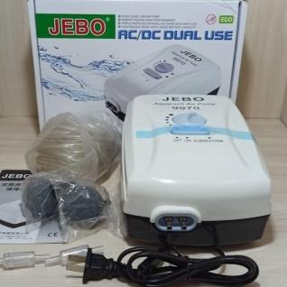 Aerator Jebo 9970 aerator acdc airpump ac dc pompa oksigen kolam
