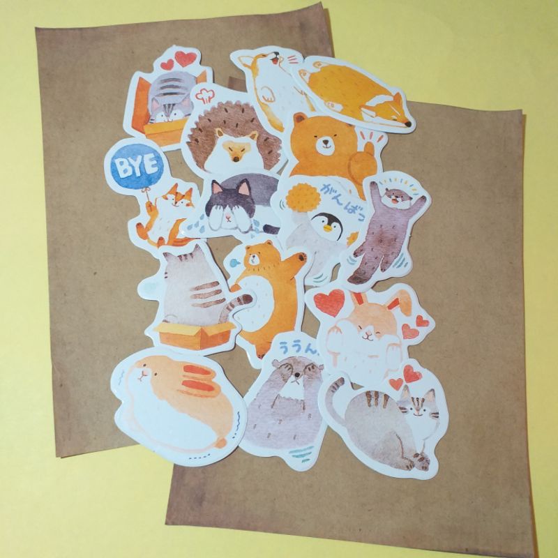

Sticker aesthetic die cut deco untuk bujo