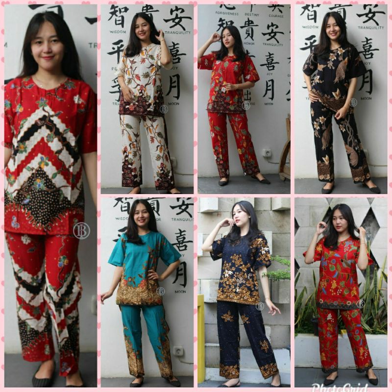 Setelan wanita kekinian batik unggul jaya