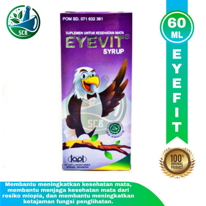 Eyefit sirup 60 ml - Obat untuk kesehatan mata & fungsi penglihatan