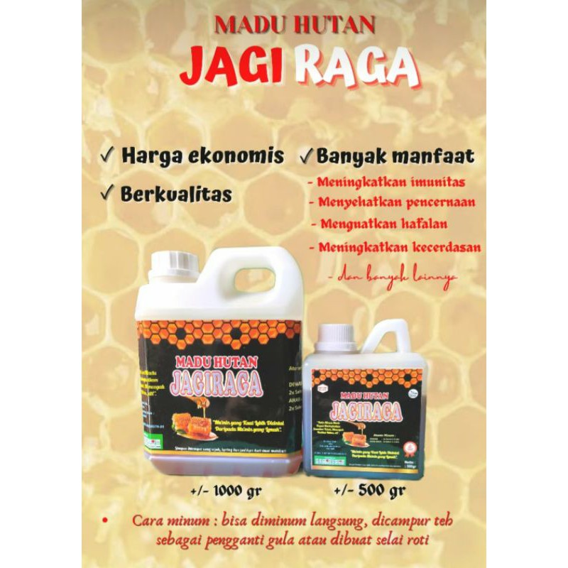 

Madu Hutan Jagiraga Kemasan 1000gr (1Kg)