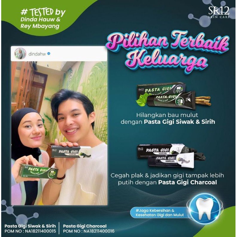 PASTA GIGI CHARCHOL SR12/PASTA GIGI SIWAK DAN SIRIH SR12/PASTA GIGI SR12