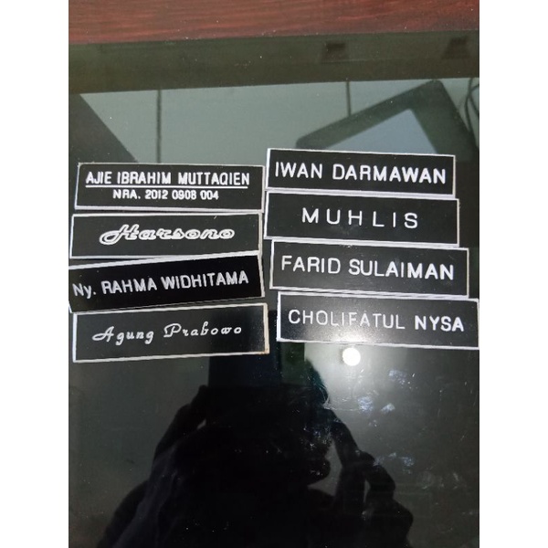 

nama dada grafir/name tag ukir/grafir nama dada/atribut pns/nama dada bhayangkari/nama dada mangnet