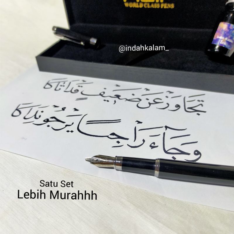 

Fountain Pen Set Nib Box Pulpen Klasik Kaligrafi Kalam Tinta Cair Ijazah Wafak Azima Pen Tutul