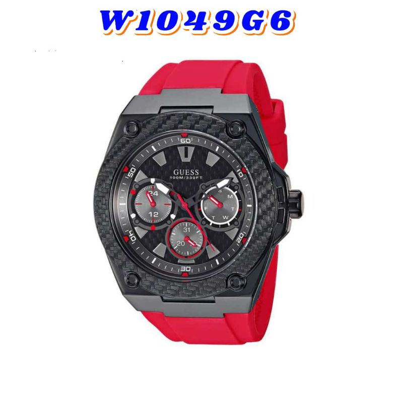 JAM TANGAN GUESS PRIA W1049G6 STRAP RUBBER ORIGINAL BM