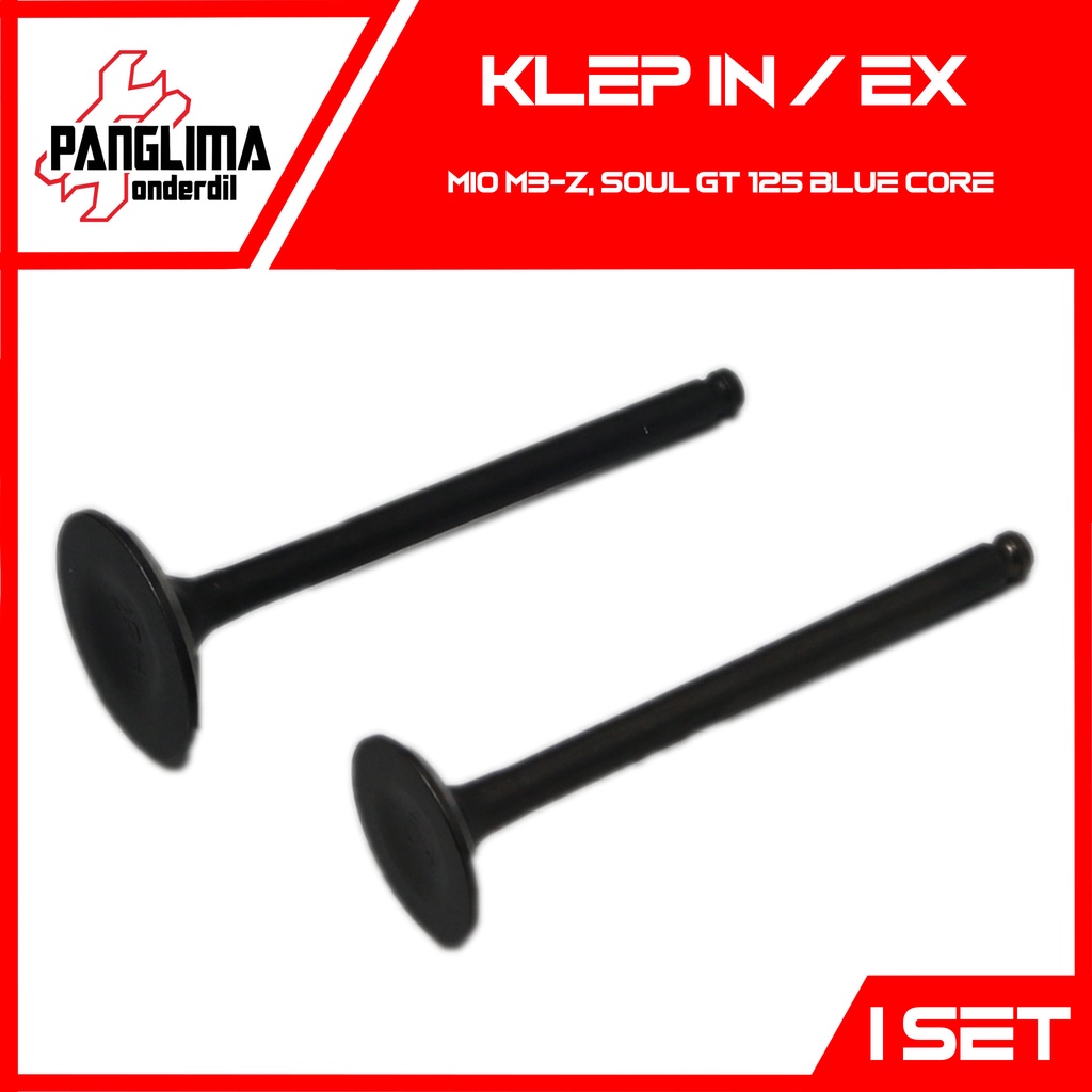 Klep In-Ex Mio M3-Z &amp; Soul GT 125 Blue Core Kelep Payung Valve Set