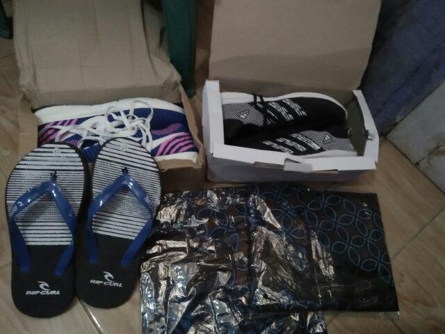 Baju Couple Batik Seragam Motif Kawung Seno Biru