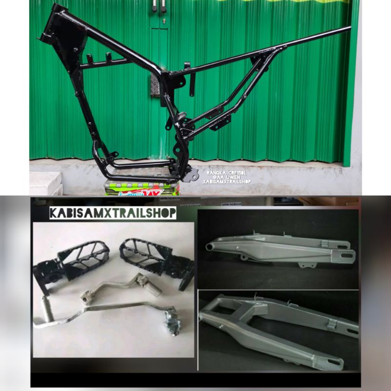 rangka crf150 L plus swing arm dan step set bisa untuk semua mesim sport indonesia