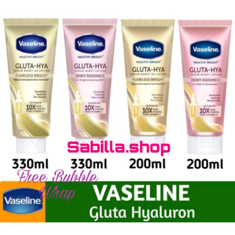 Vaseline Healthy Bright? Gluta-Hyaluron  Serum UV Lotion - Flawless Bright