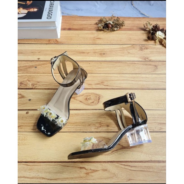 ABBUSHOES   RY 08 hak kaca bunga tasya 5cm